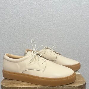 Nisolo Diego Low Top Leather Sneaker Bone Size 8.5